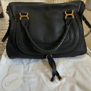 Chloe Large Black Marcie Handbag